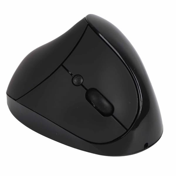 Trådløs Optisk Vertikal Ergonomisk Mus 3. Generation Højrehånds Greb Gaming Kontor Computermus Sort