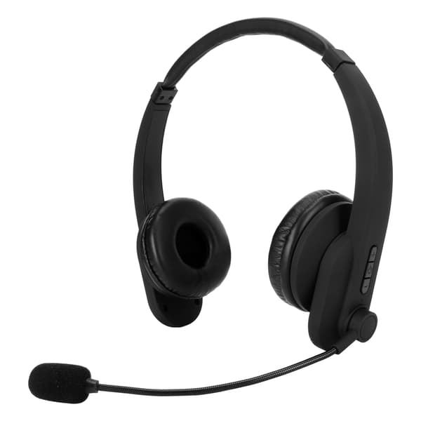 Trådløst Bluetooth 5.2 Headset Støjreducerende Komfortabel Roterbar Mikrofon Kontor Telefon Headset Sort