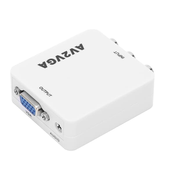 AV till VGA-omvandlare Portabel 1920x1080 HD-videoadapter med USB-kabel