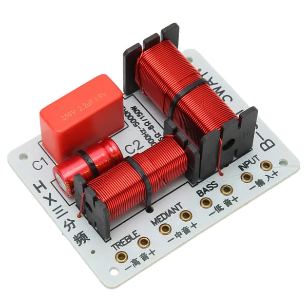 3-vejs HiFi Højttaler Delefilter Board DIY Audio Bas Diskant Frekvensdeler Modul