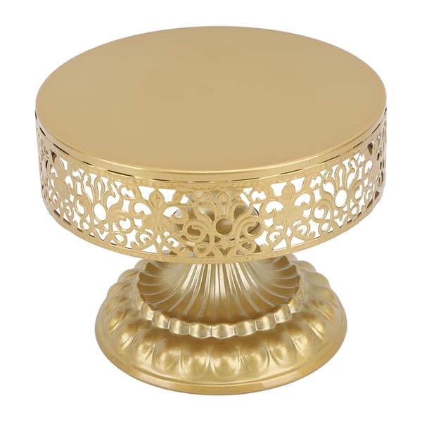 Gylden Kageopsats Blonde Design Nem Montering Rund Dessertdisplay til Fest