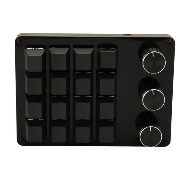 Hot Swappable Mekanisk Gaming Keypad 16 Taster 3 Knapper Blå Kontakt Mini Programmerbart Keypad til Kontor Media