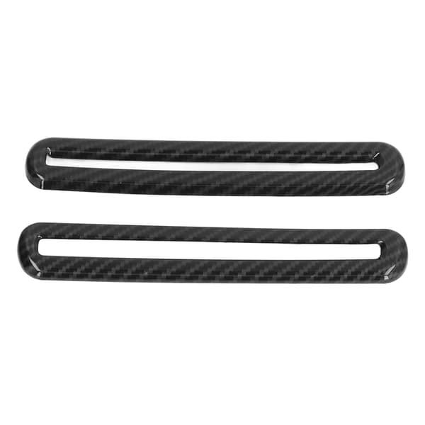 2 STK Bildør AC Ventilations Trim Kulfiber Stil Erstatning for Dodge Challenger 2015 2021