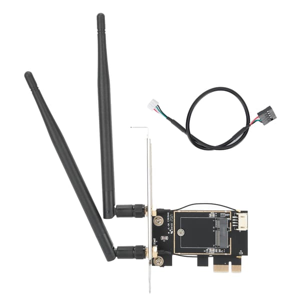 Trådløst nettverkskortadapter PCIe 1X til NGFF E Key Laptop Converter Board