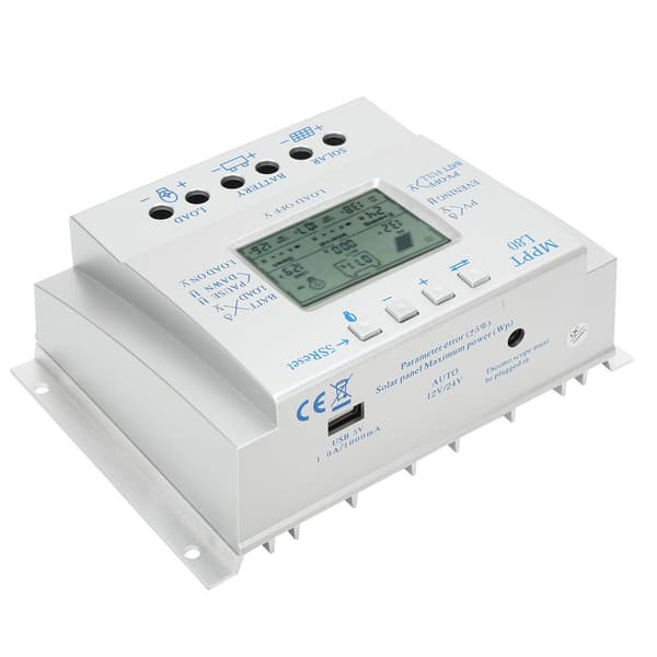 80A LCD PWM Solar MPPT Laderegulator 12V 24V Regulator