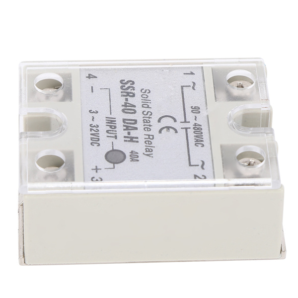 SSR 40A Solid State Relæ DC AC Ikke-kontakt Switch 90 480VAC Høj Kvalitet
