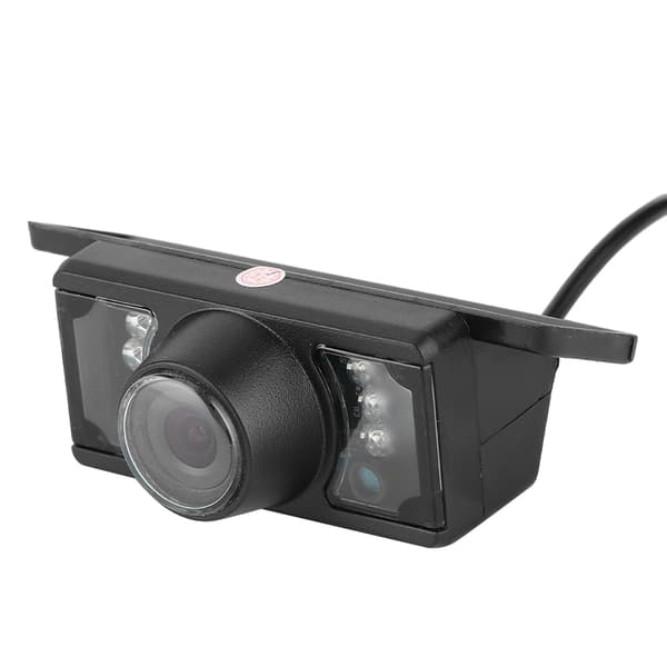 Bil ryggekamera 7LED nattsyn CCD vanntett kort plate reverserende parkeringsmonitor universell