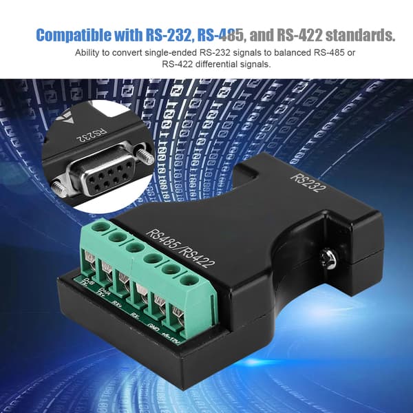 RS232 til 485 422 Adapter Kaskaderbar 16 til 32 Enheder Konverter til Fremmødemaskiner