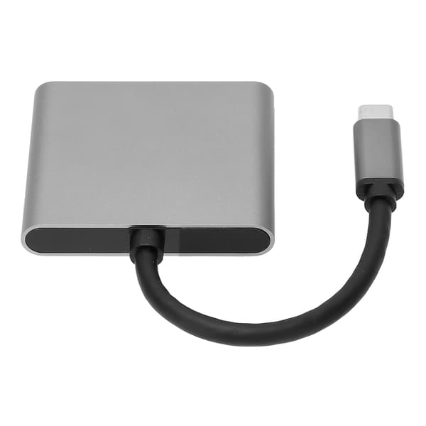 Type C til HDMI-hub 2-i-1 dokkingstasjon 4K-adapter