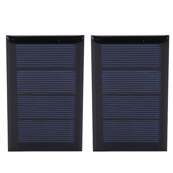 2 stk. 2V 210mA Mini Solpanel Polysilicium Solcellepanel 80x50mm til DIY-projekter