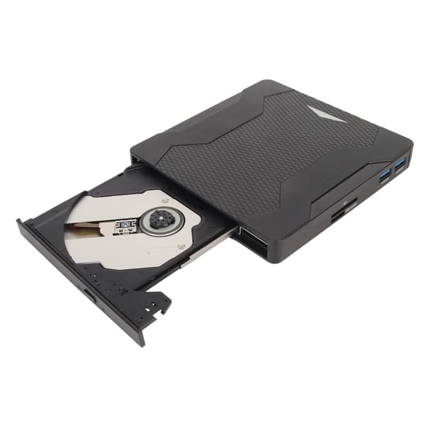 USB 3.0 Type C Extern DVD-brännare Lågt brus Plug and Play med ljus