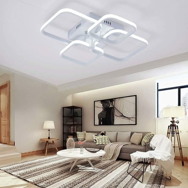 LED-taklampa, modern taklampa 52W 4680LM, 6000K Cool vit taklampa, för vardagsrum, kök, säng