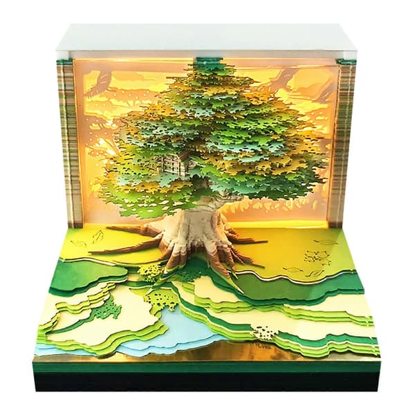 3D Papirkalender 3D DIY Kunst Memo Pad Studentgave A