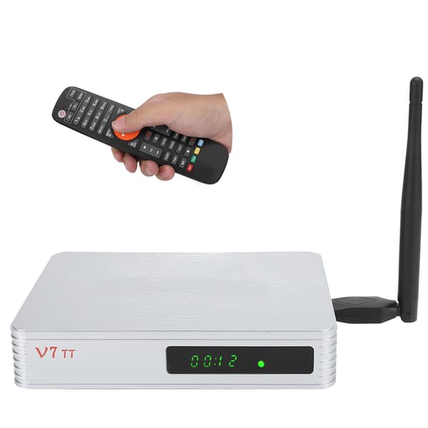 Laadukas digiboksi STB-laitetarvike 100–240 V hopeanharmaa EU-tuki