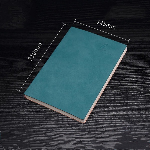 Premium A5 Classic Hardcover Läder Notebooksky Blue