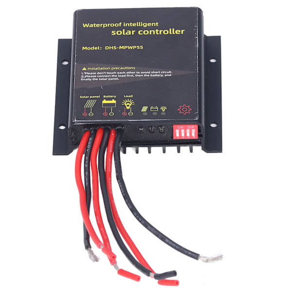 Vandtæt MPPT Solar Charge Controller 12V 10A Smart Batteri Opladningsregulator DHSMPWP5S
