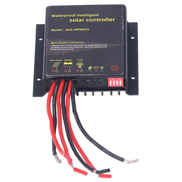 Vanntett MPPT Solcelleladeregulator 12V 10A Smart Batteriladeregulator DHSMPWP5S