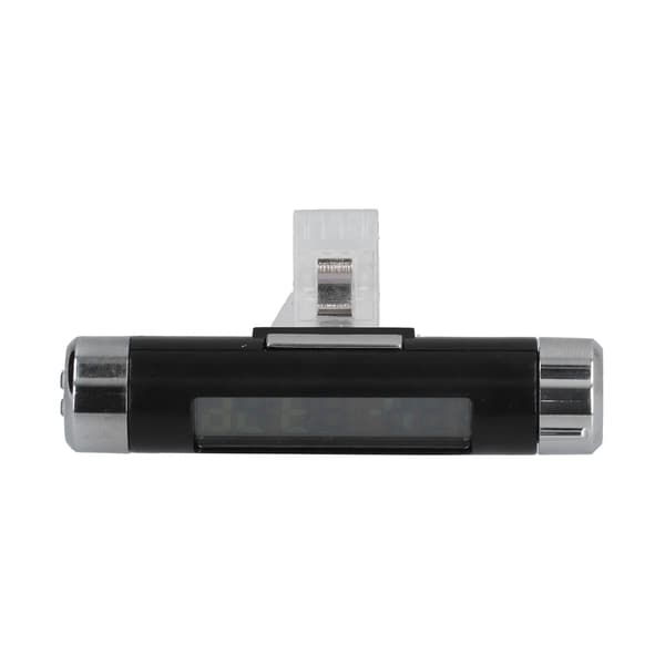 K01 Biltermometer Batteridrevet Multifunktionelt Lysende LCD Bilinstrumentbræt Ur