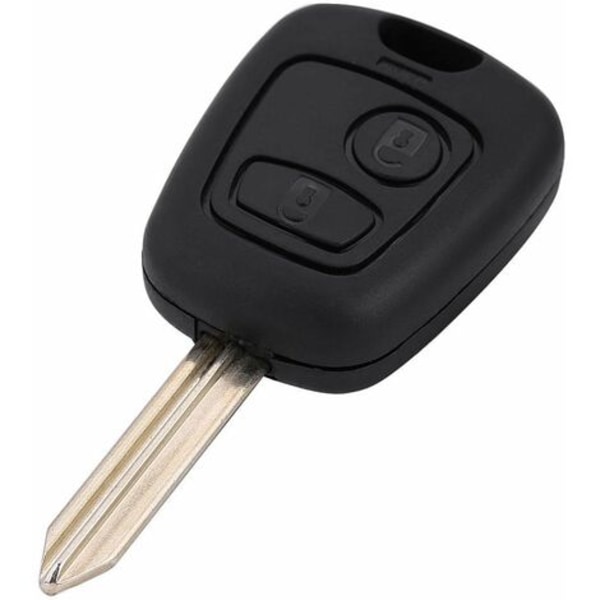 Knapp Fjärrkontroll Bilnyckel FOB 433MHz ID46 Fjärrkontroll Bilnyckel för 2-knapps Peugeot