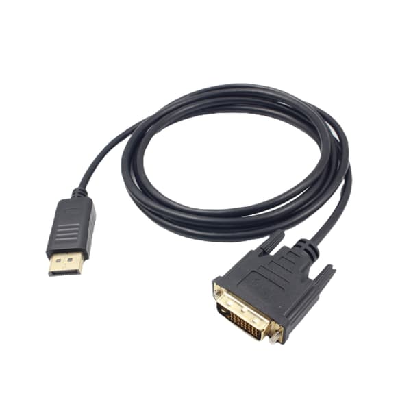 1,8M DisplayPort Han til DVI Han Adapterkabel 1080P DP til DVI Konverter DisplayPort 1.1a Support