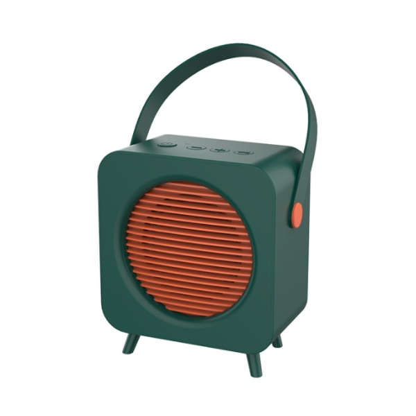 Enkel och snygg bärbar högtalare, retro bluetooth högtalare, liten bärbar bilhem (grön),