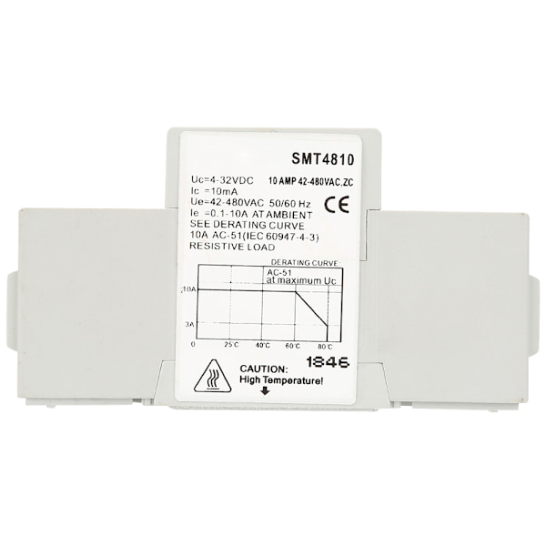 SMT48 Din-skinne Solid State Relækort DC-styring AC SSR Relæafbrydermodul (SMT4810)