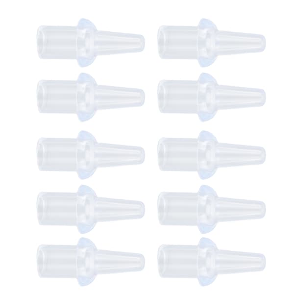10 stk. silikon klysternesetipper 8 mm indre diameter vaskbare myke private spyleerstatninger