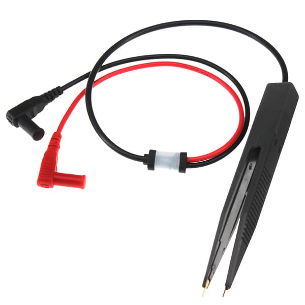 Vit SMD SMT Chip Kapacitans Testpenna Klämma För Multimeter