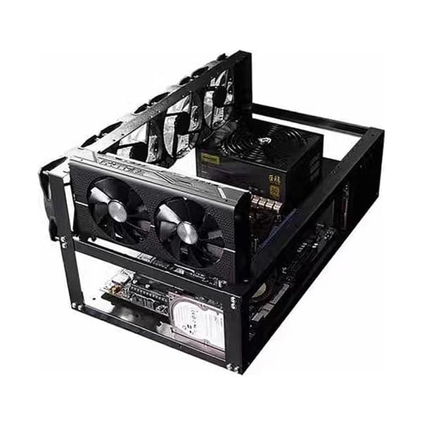 Open Air Miner Mining Frame Rig Case 6 till 8 GPU SECC Mining Frame