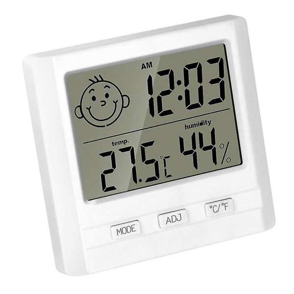 Digital termometer Hygrometer inomhustemperatur Fuktighet utomhustemperaturmätning för hemmakontor (utan batteri)