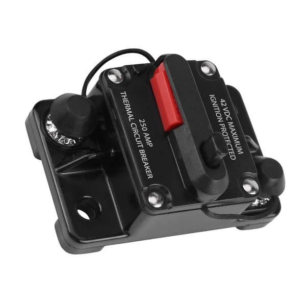 DC12V-42V Bil Stereo Audio Inline Afbryder Manuel Nulstilling (250A)