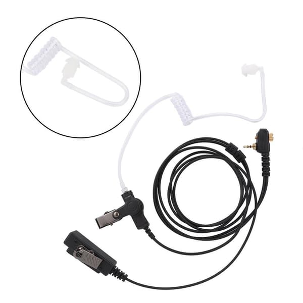 Motorola MTH600 MTH650 MTH800 MTH850 Luftslange PTT Ørepropp Headset