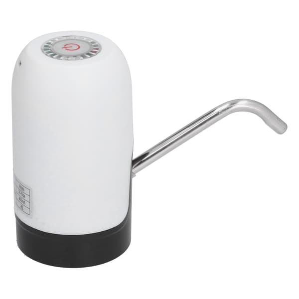 Bärbar USB-laddande elektrisk vattenflaskdispenserpump set vit