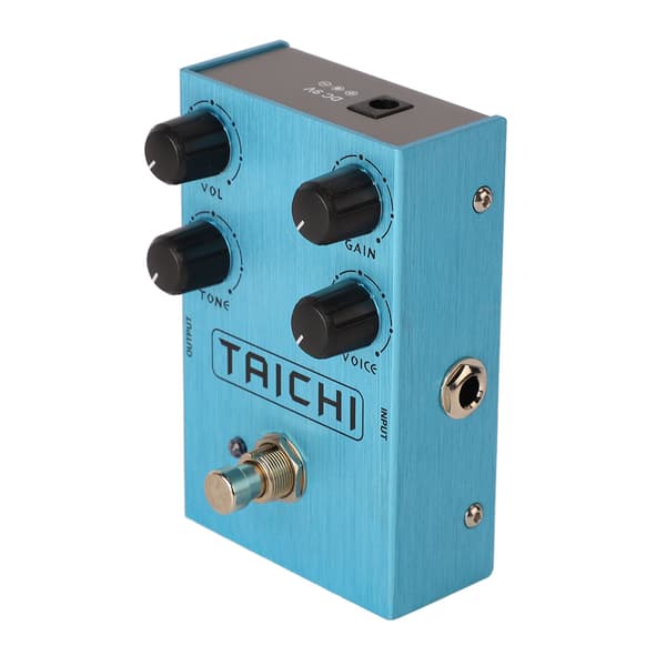 Elektrisk guitar effekt drive pedal effektor simulerer guitar distortion og overdrive effekter AN 38 Lyseblå