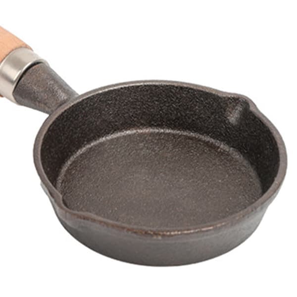 Mini Egg Pan Multifunksjonell Nonstick Jevn Oppvarming Liten Stekepanne for Hjemmet