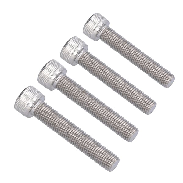 4 stk. sekskantbolt med indvendig sekskant A2 rustfrit stål 1,25 mm fin gevind fastgørelseshardware M10x55