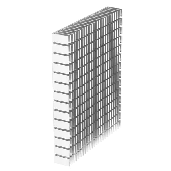 Aluminium Køleplade Køleradiator 150x120x20mm til CPU Forstærker PCB Hvid