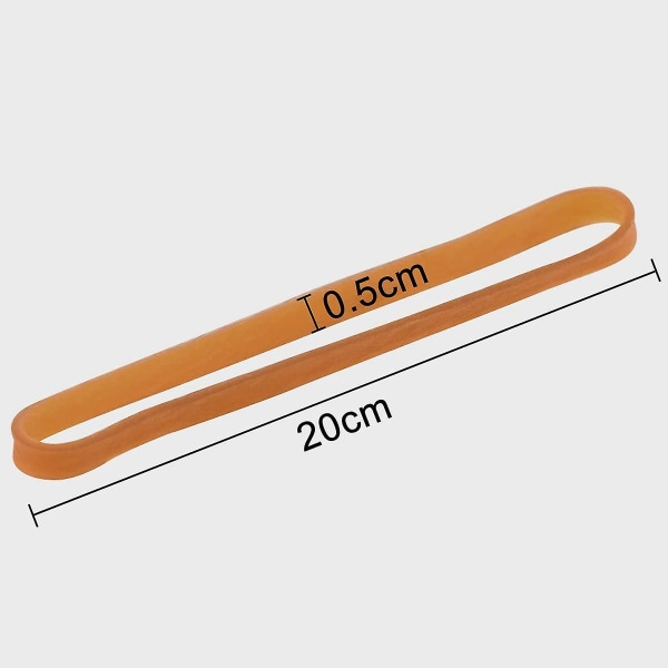 Gummiband 100 st töjbara elastiska gummiband för allmänt bruk Elastiska töjbara band Rejäla gummiband för hem- eller kontorsbruk