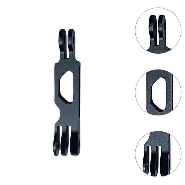 Kameraförlängningsarm för actionkamera, stångfäste för stativ, cykling Black 8.5cm