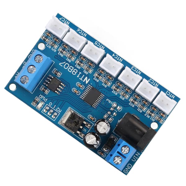 7-kanals RS485 NTC Temperatursensor MODBUS RTU Papirløs Opptaker PLC NT18B07 Kort