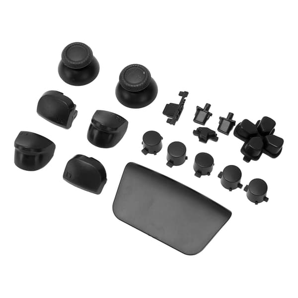 16 Deler PS5 Kontroller Joystick Erstatningsknapper Svart