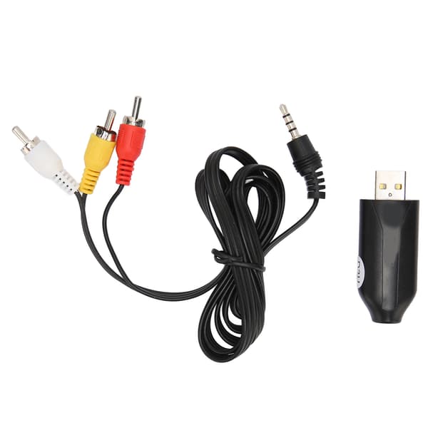 USB Video Capture Card Professional Plug and Play VHS til DVD RCA AV til USB for Windows OS X PC