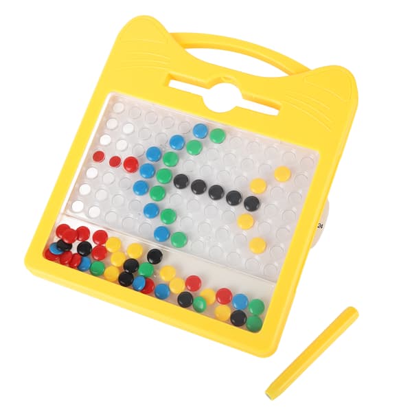 Magnetisk Ritbräda Plast Pedagogisk Kattform Magnetisk Punkt Konst Leksak för Barn