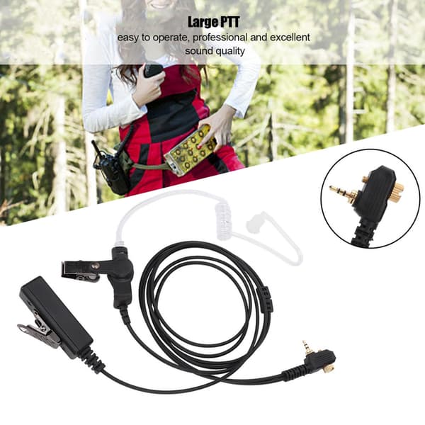 Motorola MTH600 MTH650 MTH800 MTH850 Luftslange PTT Ørepropp Headset