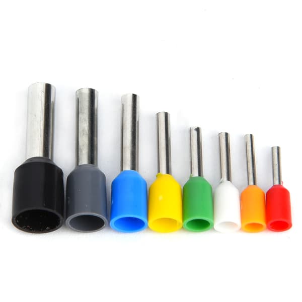 400 st Förtennade Koppar Krympterminaler PVC Isolator Stift Ändterminal Kit