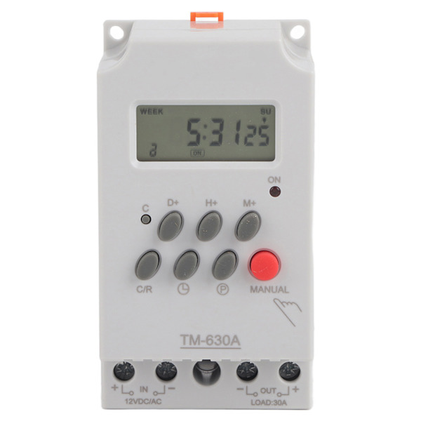 TM630A Mini LCD Digital Microcomputer Kontroll Strömbrytare 12V DC