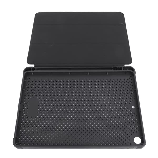 Sort PU-læder Tablet Case med magnetisk lukning, penholder og præcise udskæringer til 10,2\" IOS Tablet