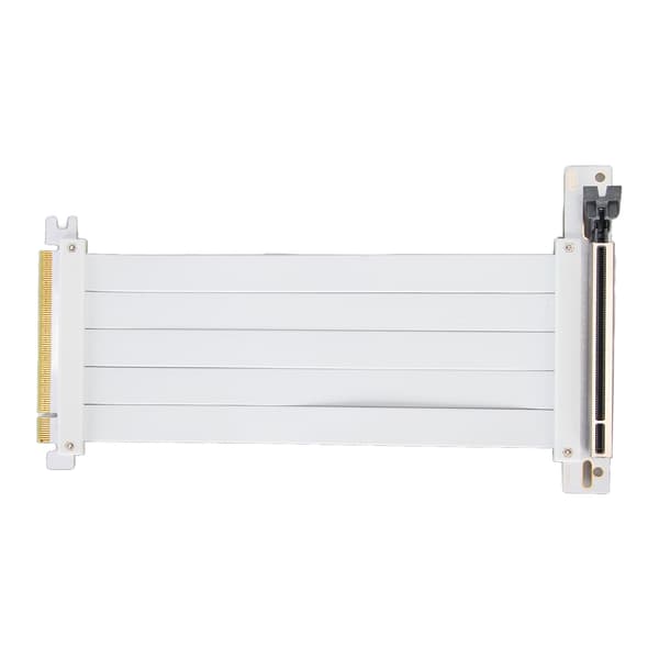 PCIe 4.0 X16 Riser-kabel Höghastighets flexibel förlängningskabel 90 graders GPU-förlängningskabel för RTX 4090 Vit 40cm 15.7in