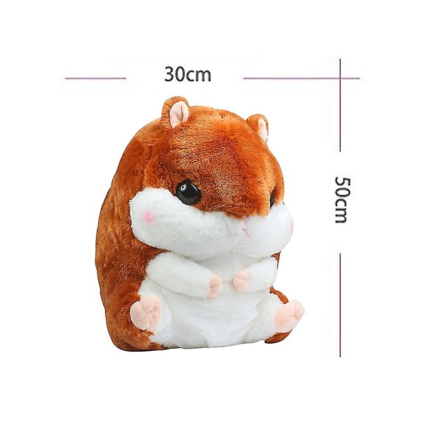 Söta plysch hamster gosedjur leksaker med filt coffee Hamster Only