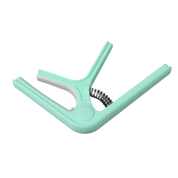 Gitarr Capo Clip Clamp med halkfri punkt Universal Bra skydd Ukulele Elgitarr Capo Cyan